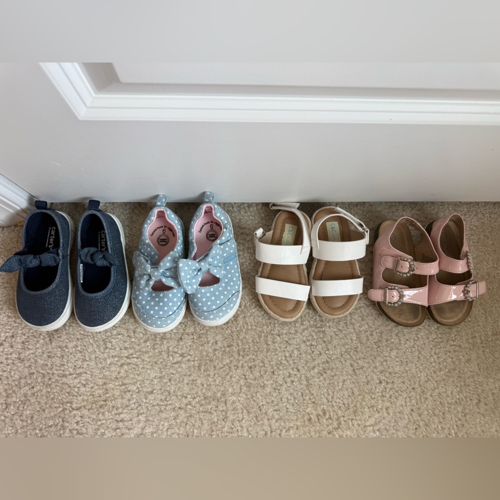 Kids White Double-Strap Sandals - Comfortable Everyday Sandals